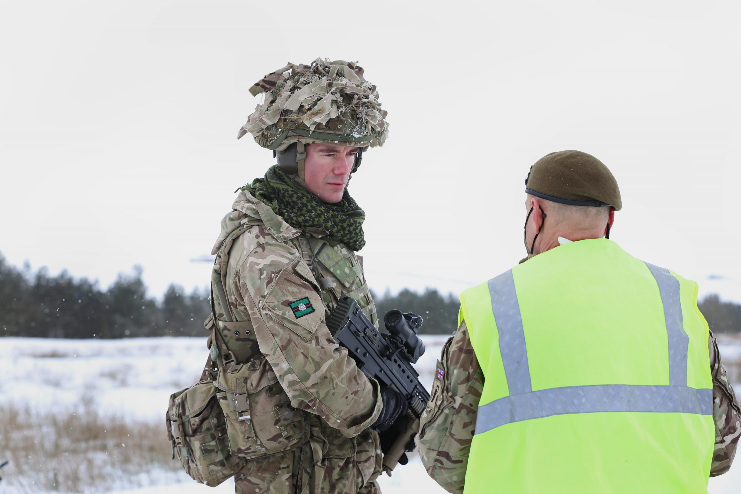 Sgt Andrew Brunton from Barnsley receiving instruction on the Battle Hill Range