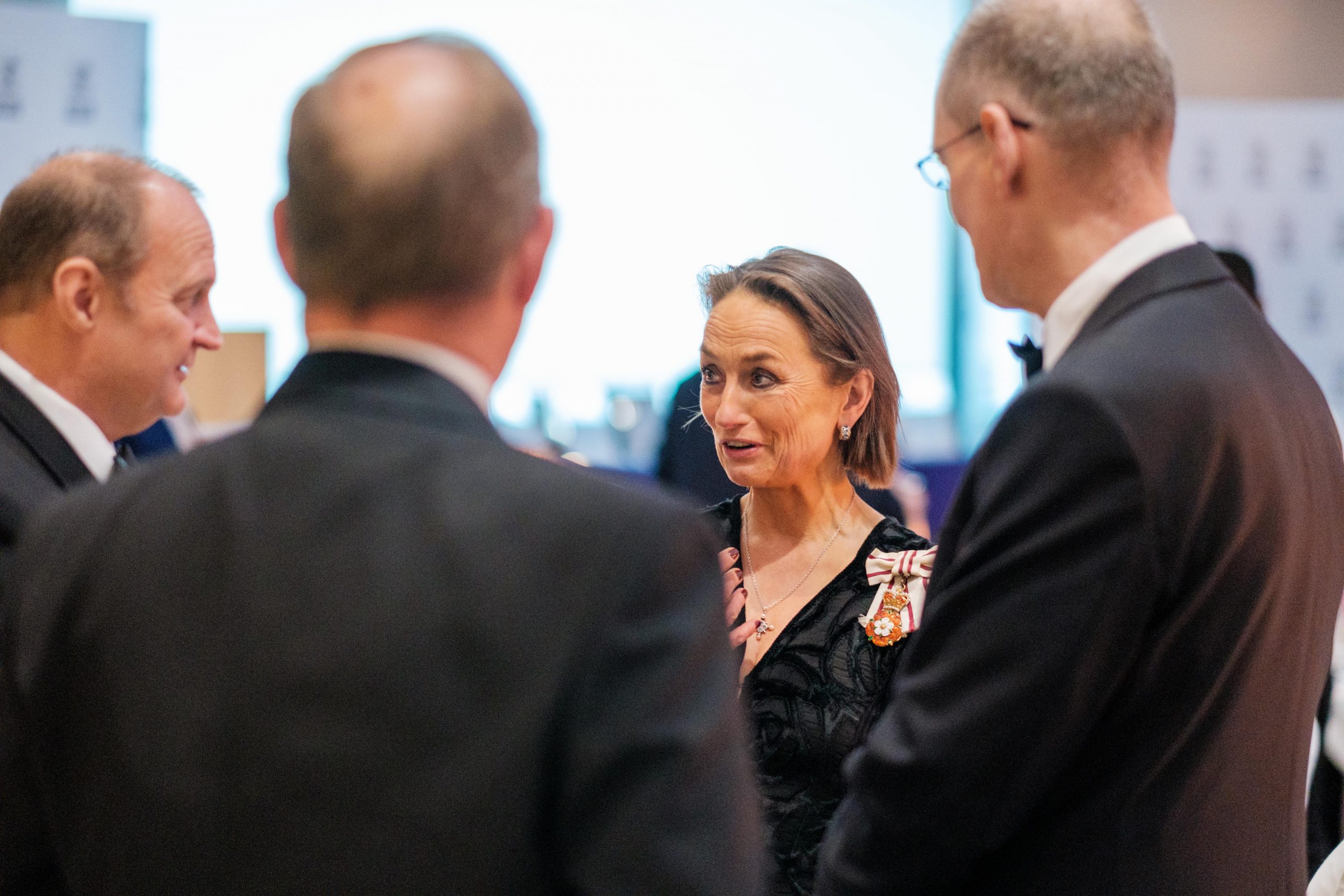 HM Lord-Lieutenant of North Yorkshire Jo Ropner chats to guests