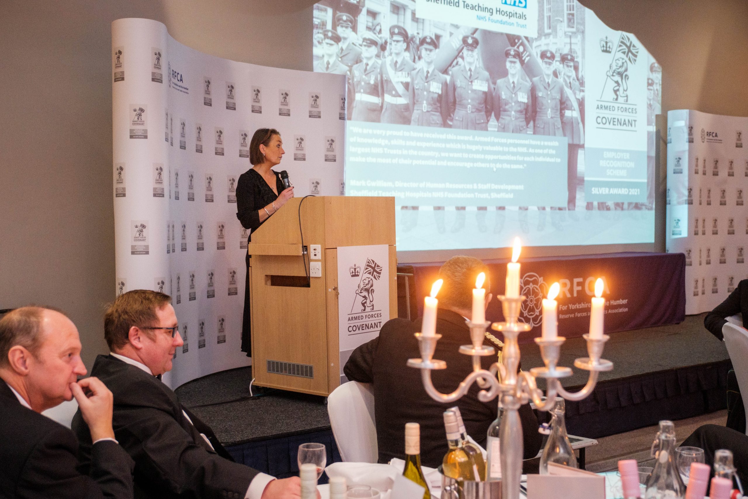 HM Lord-Lieutenant of North Yorkshire, Jo Ropner, closes the official award ceremony