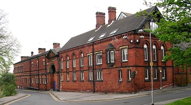 Large red-brick building