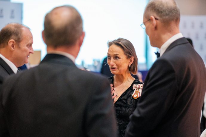 HM Lord-Lieutenant of North Yorkshire Jo Ropner chats to guests