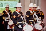 The Corps of Drums of HM Band of the Royal Marines, Scotland open the official ceremony