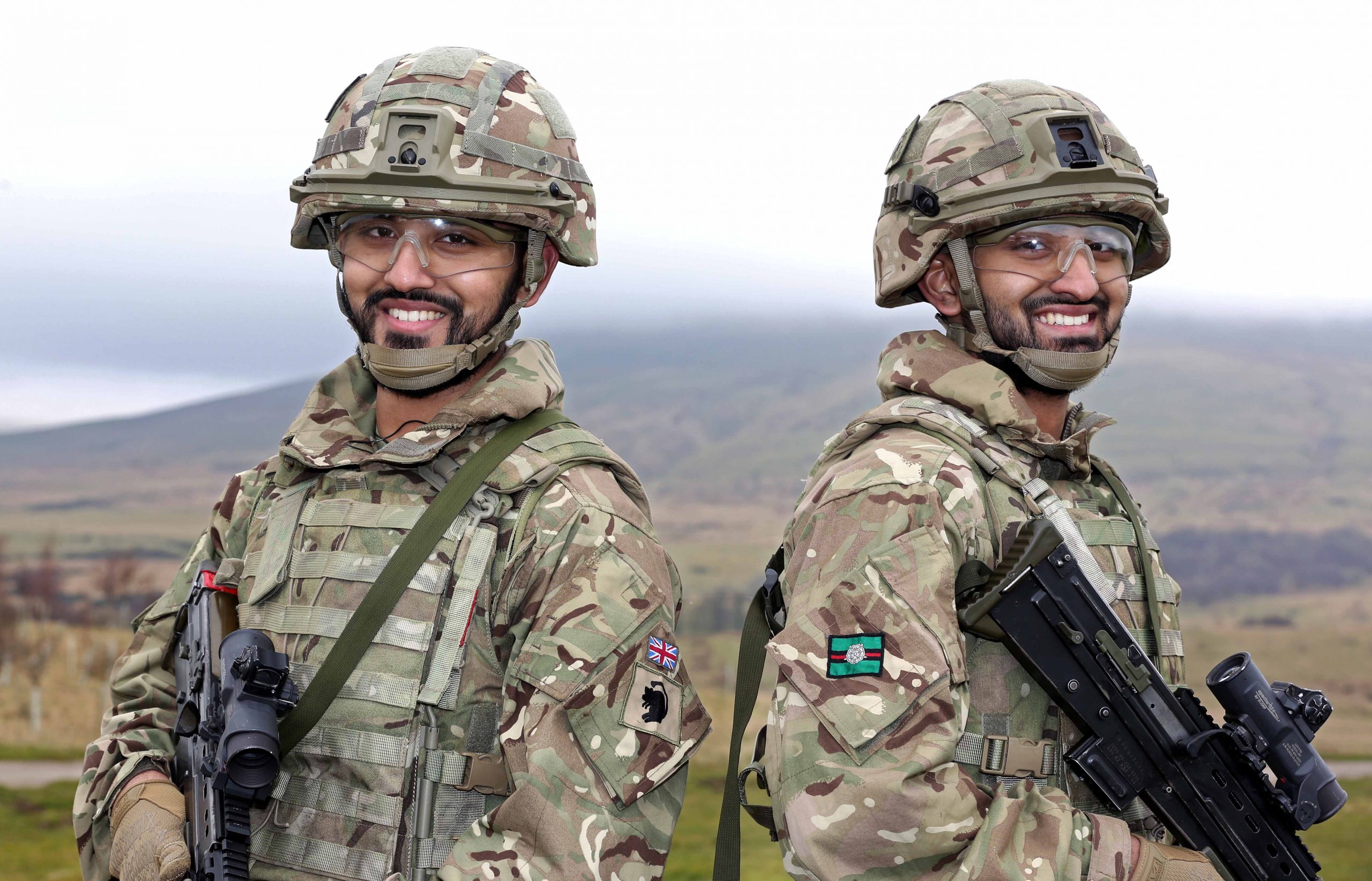 Twins and reservists Umar and Ibrahim Choudhury