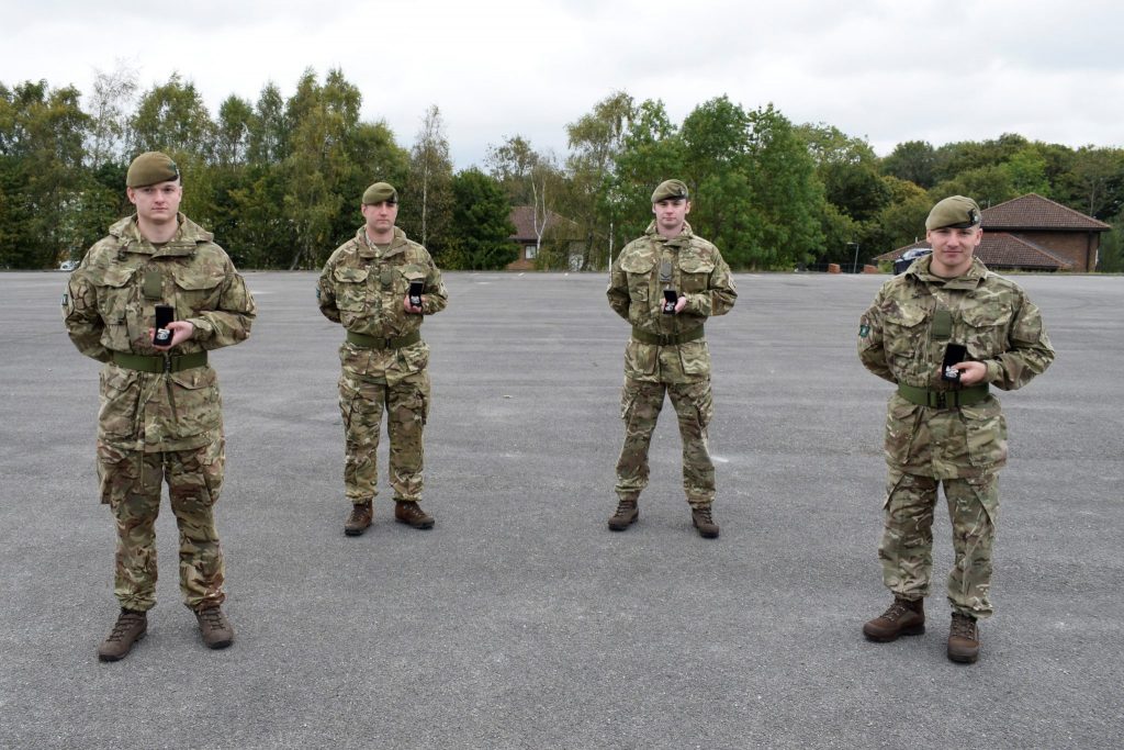 Reservists with their Afghan medals