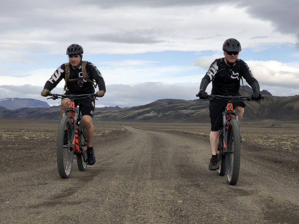 yeomanry mountain biking in Iceland