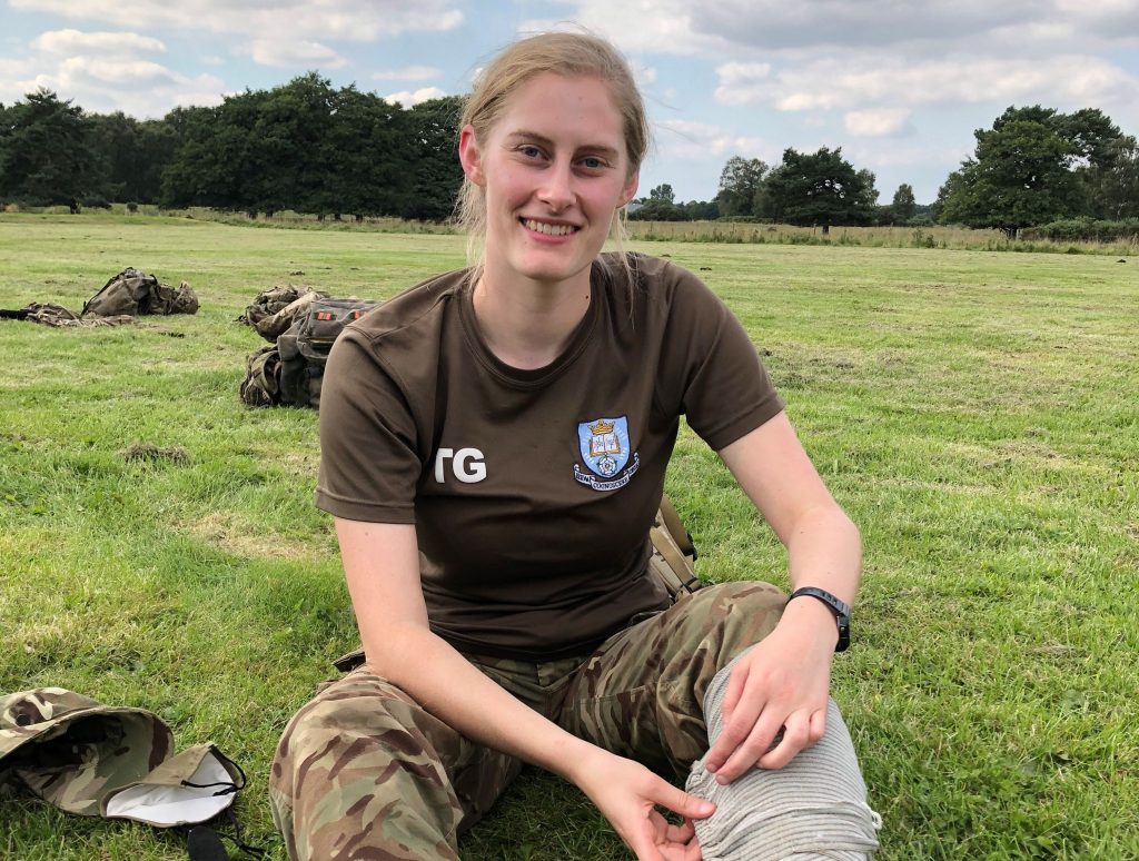 Sheffield student officer cadet Tegan Gowing