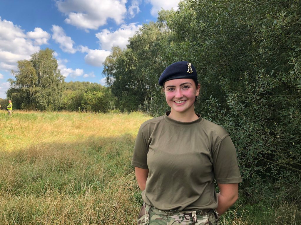 Jessica Jones, officer cadet from York University