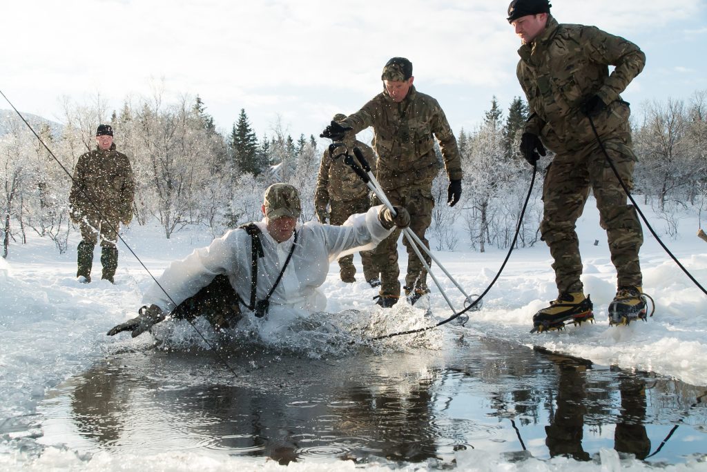 Reserve from HMS Ceres training in Norway