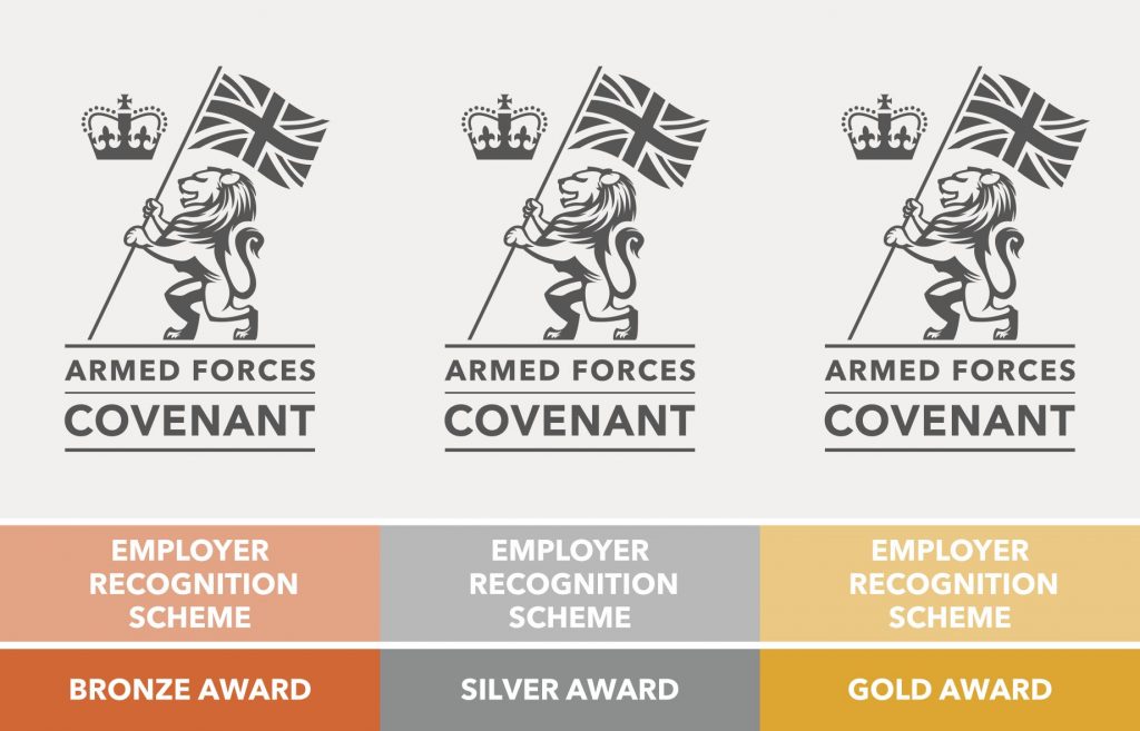 Bronze silver and gold award logos