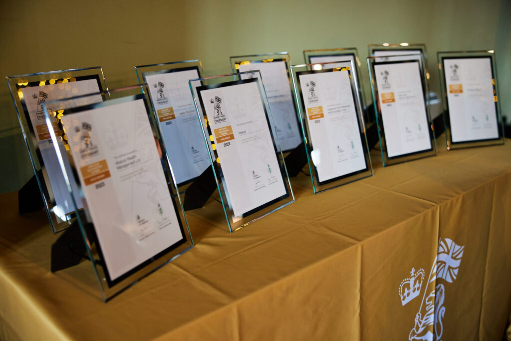 lined up certificates for the 2023 Gold ERS awards event. 