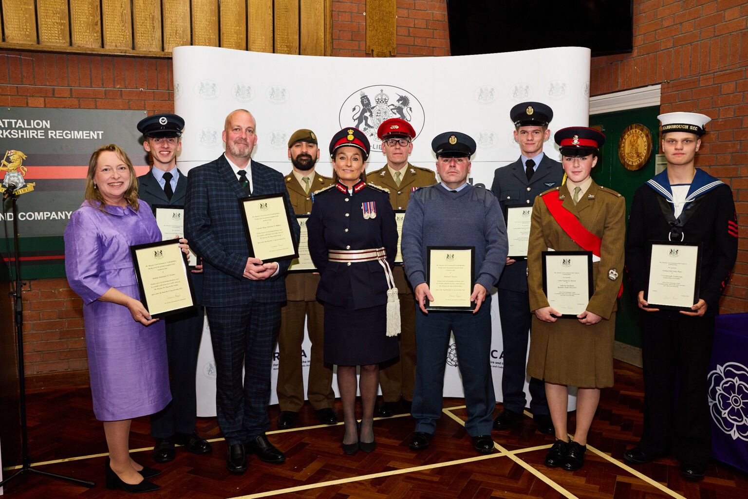 Jo Ropner His Majesty's Lord-Lieutenant Awards - RFCA Yorkshire