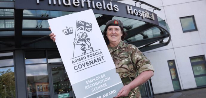 Reservist Carine Horsburgh from Pinderfields Hospital