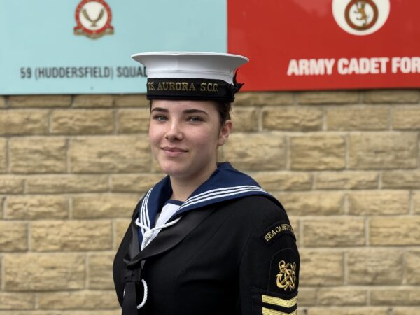 Sea Cadet Leah-Paige Broadfoot in her uniform