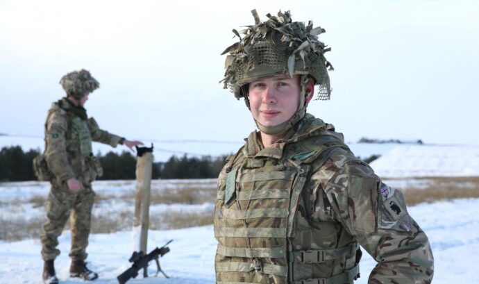 LCpl Mike Gater from Wakefield at Battle Hill Range