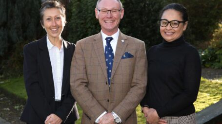 The RFCA's EE team, Pauline King, Richard Lenton and Liz Kama