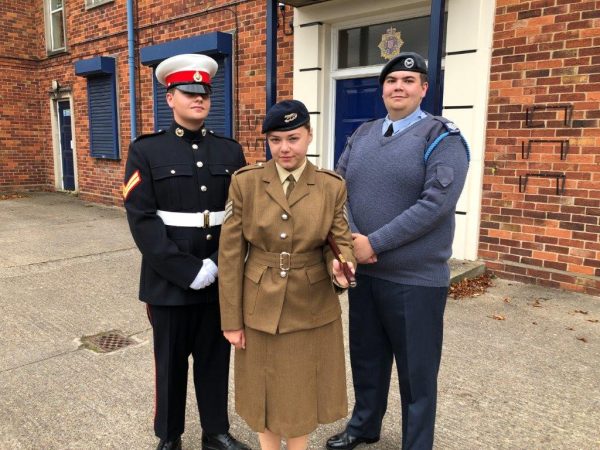 Notes to Editor: Photo image attached, 2023 Lord-Lieutenant Cadets of East Riding of Yorkshire(Left to right): Cadet Lance Corporal Oliver Reid, Eastern Area Sea Cadets, Hull, Cadet Flight Sergeant Callum McGrath, Central and East Yorkshire Wing, 152 (City of Hull) Squadron, Cadet Sergeant Annie Fairburn, Humberside and South Yorkshire Army Cadet Force