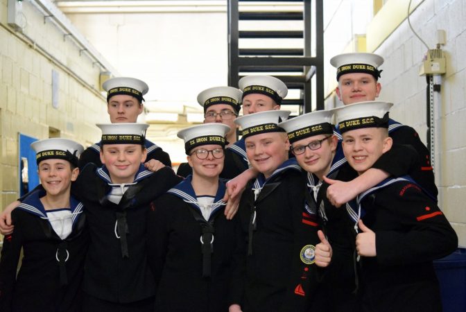 Group of happy looking Sea Cadets