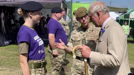 Cadet chats to Prince Charles