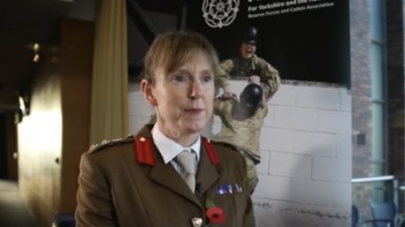 Woman in an army uniform